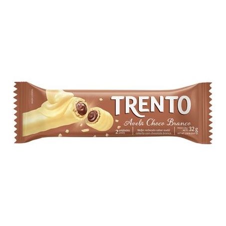 Chocolate barrinha trento pcc/16x32g avela choc branco