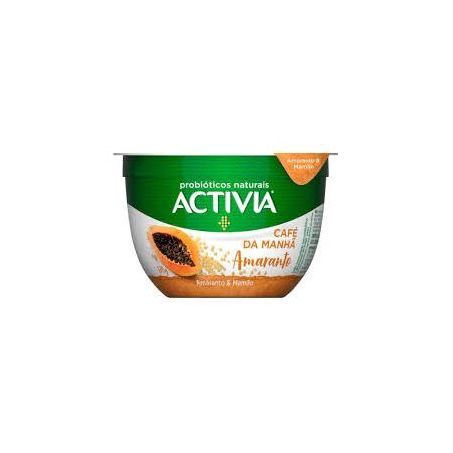 Leite ferm activia cafe manha amaranto/mamao 170g