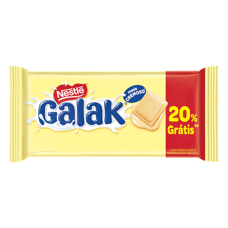 Chocolate Nestlé Tablete Galak 20% Grátis 80g