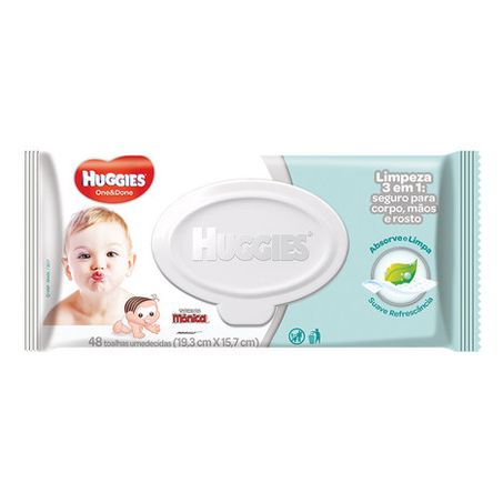 Lenços umedecidos huggies disney max clean verde com 48