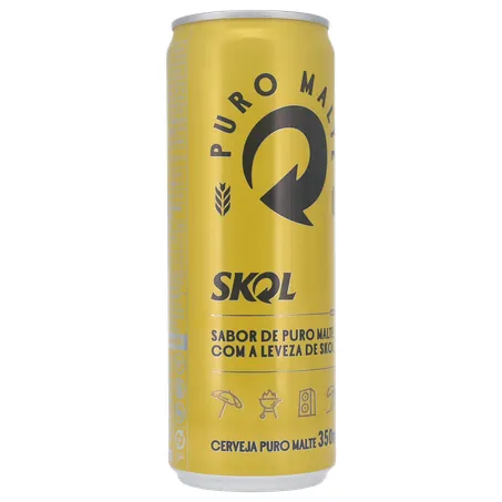 Cerveja Lager Skol American Premium Puro Malte Lata 350ml 360-33