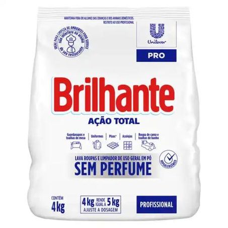 Sabao em po brilhante acao.total s/p 4kg
