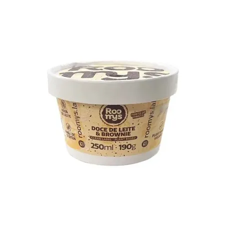 SORVETE VEGANO DOCE DE LEITE 250ML - ROOMYS