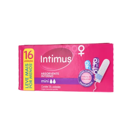 Absorvente Interno Intimus Mini Leve 16 Pague 15 Unidades 360-2