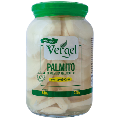 Palmito vergel 300g fatiado