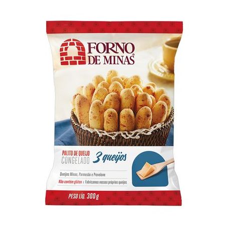 Pão de Queijo Forno de Minas Palito Congelado Pacote 300G