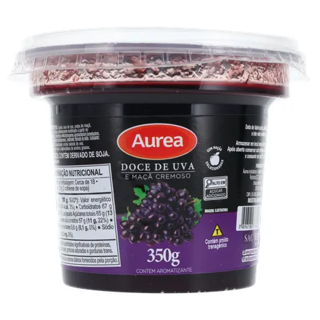 DOCE DE FRUTAS AUREA UVA E MAÇA 350G