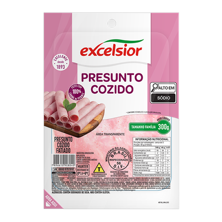Presunto Excelsior Fatiado 300g