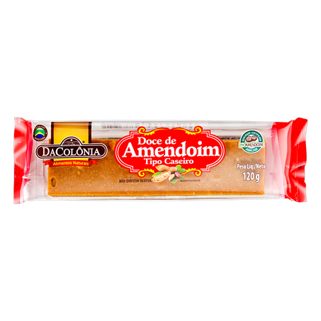 Doce De Amendoim Dacolônia Tipo Caseiro Pacote 120g 
 