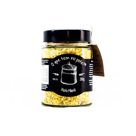 Mix oque tem no pote risoto milanes 280g