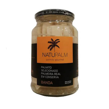 Palmito Natupalm em Banda Embalagem 300G