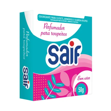 PERFUMADOR P/ROUPEIROS BEM ESTAR SAIF 50 G        