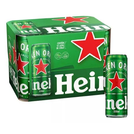 Cerveja heineken sleek 350ml cx c/ 12 latas 360-1