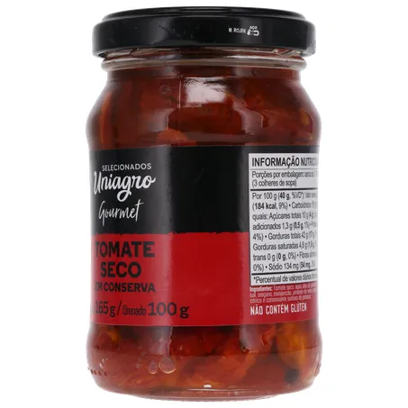 TOMATE SECO UNIAGRO VIDRO 100G 360-5