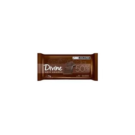 Chocolate divine + cremoso meio amargo 70g