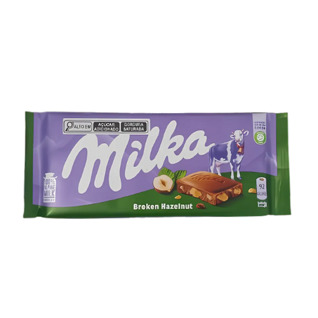 CHOCOLATE MILKA PEDAÇOS DE AVELA 100G