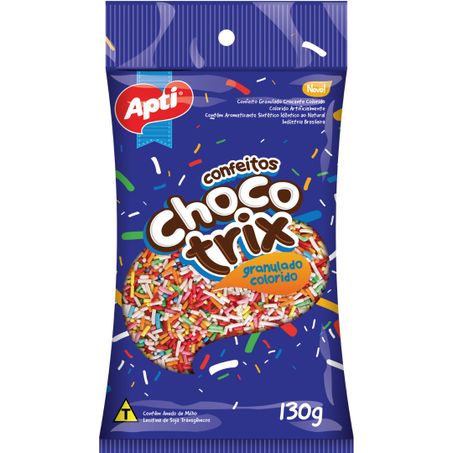 Chocolate choco trix apti 130g granulado colorido