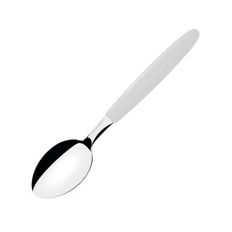 Colher mesa inox ipanema branca
