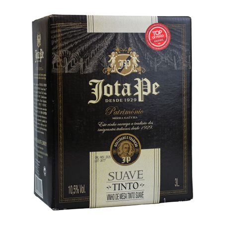 VINHO DE MESA TINTO SUAVE 3L