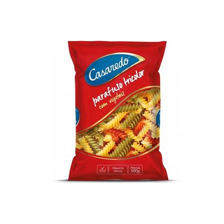 Massa casaredo 500g parafuso tricolor
