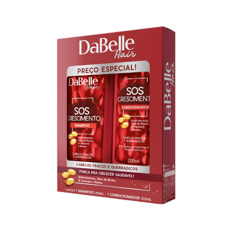 Kit Dabelle S.o.s. Crescimento Shampoo 250ml E Condicionador 200ml