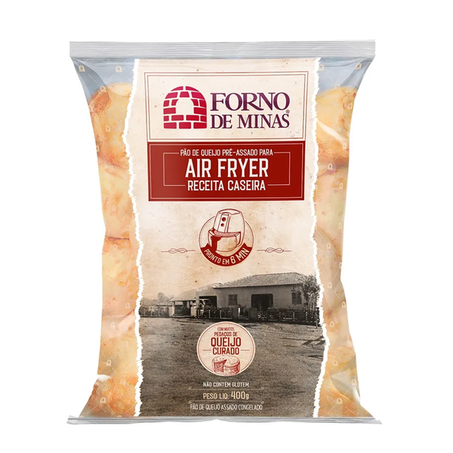 PÃO DE QUEIJO FORNO MINAS PRÉ-ASSADO CASEIRO 400G