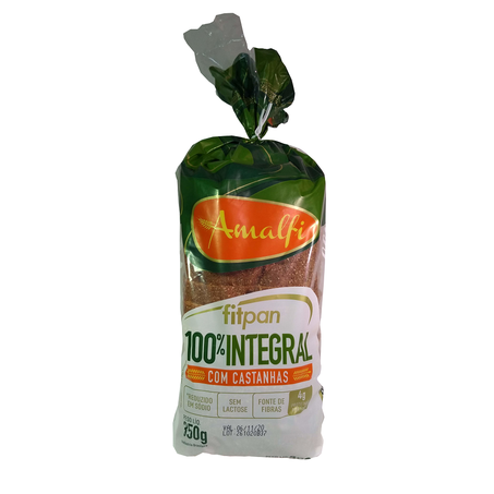 Pão amalfi 350g fitpan formaintegral com castanhas