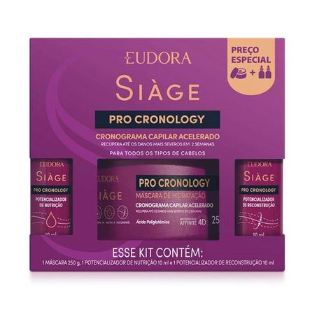 Kit eudora pro cronology 1 mascara+2 pot