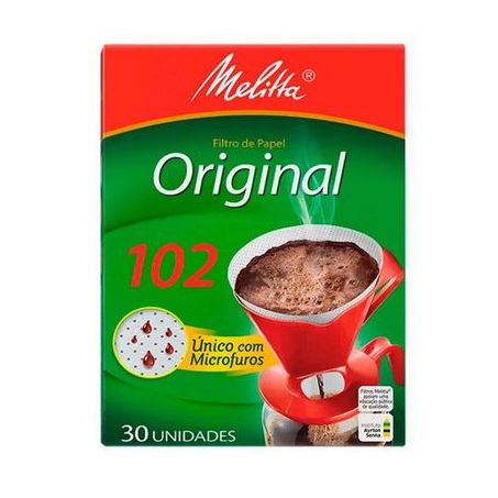 Filtro de papel melitta 102 medio c/30