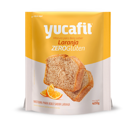 Mistura bolo laranja yucafit 400g
