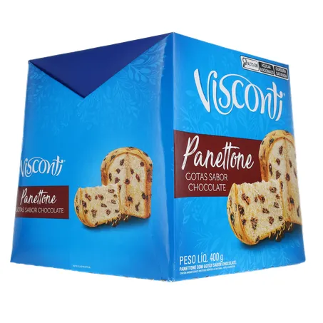 Panettone Visconti Chocolate Caixa 400gr 360-31