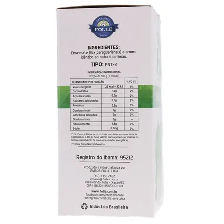 Erva tererê folle limão 500g 360-10