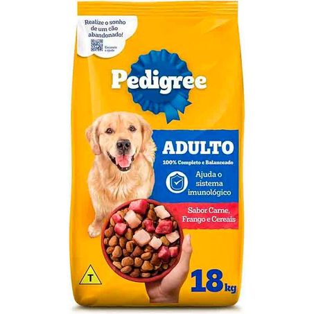 Racao pedigree carne/vegetais/frango kg