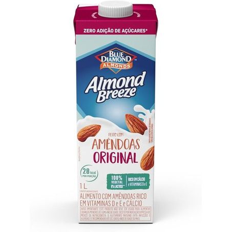 Alimento amendoa almond breeze z/acucar orig 1l