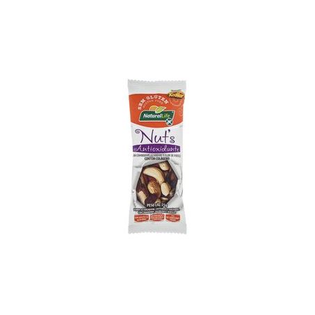 Barra de Amendoim Natural Life Nuts Antioxidante Embalagem 25G