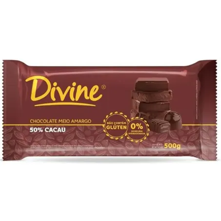 Cobertura divine golden meio amargo 500g