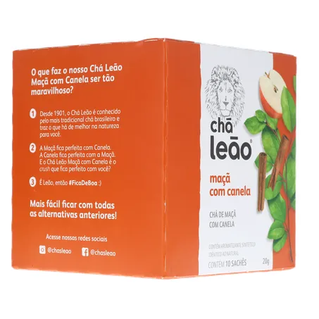 Chá Leão Maça e Canela C/10 Sachês 360-31