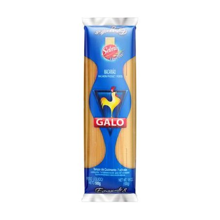 Macarrão Sêmolado Galo Espaguete N8 Pacote 500G
