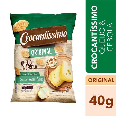 SNACK DE TRIGO QUEIJO & CEBOLA CROCANTÍSSIMO ORIGINAL