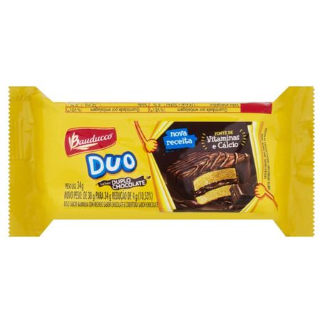 Bolinho bauducco duo chocolate 34 gr
