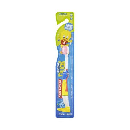 Escova Dental Dentalclean Doctor Duck Macia Embalagem com Protetor de Cerda 1UN