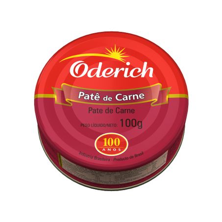 PATÊ ODERICH CARNE LATA 100G