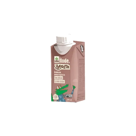 BEBIDA DE AVEIA NUDE ZOORETA 200ML CACAU