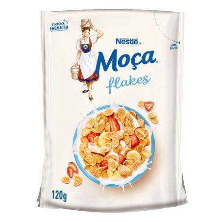 Cereal Matinal Nestlé Moça Flakes Pacote 120gr
