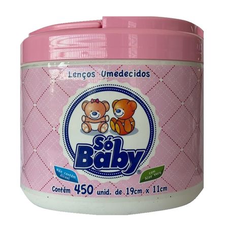 LENCO UMED SO BABY BALDE ROSA - 450UN