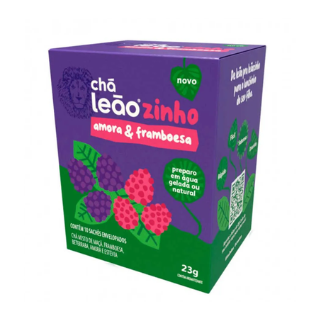 Chá Misto Leão Amora & Framboesa Sachê 2.3gr - Caixa 23gr
