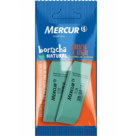 BORRACHA MERCUR CLEAN VERDE C/2 REF. 11320