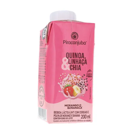 BEBIDA LÁCTEA PIRACANJUBA MORANGO/BANANA 200ML 360-16