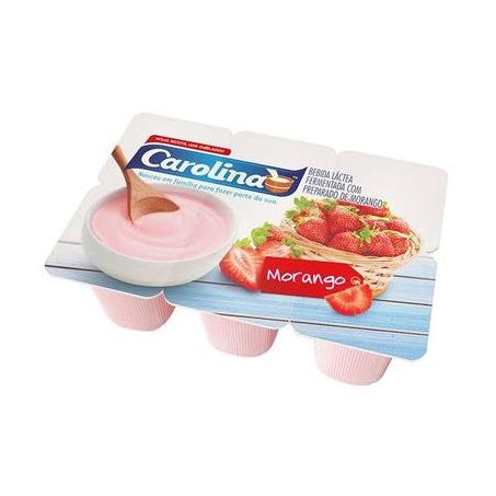 Bebida Lactea Carolina Bandeja Morango 510G