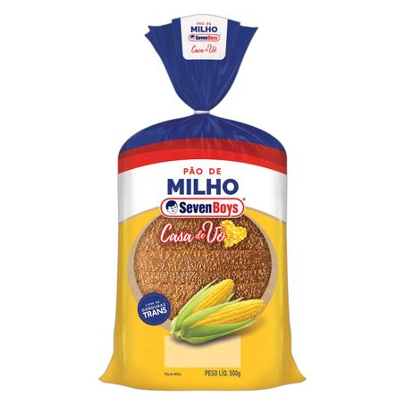 PÃO DE MILHO REDONDO SEVEN BOYS
